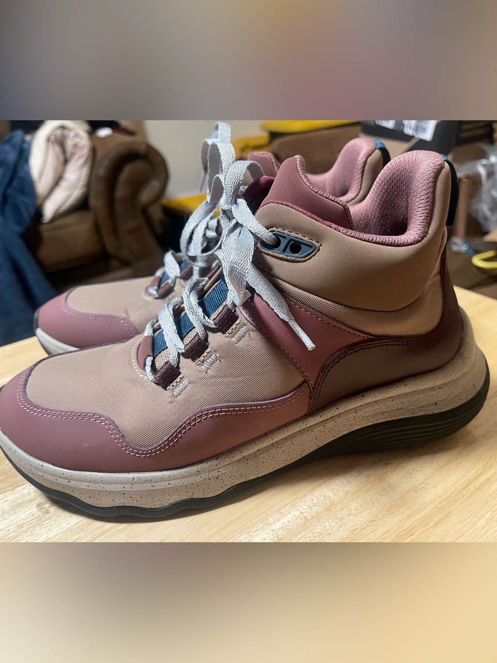 Clarks Women's Jaunt Lo Hiking Boot in Taupe Combi Size 8M Outdoor Activewear